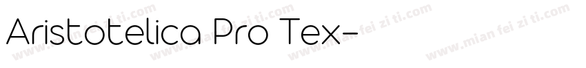 Aristotelica Pro Tex字体转换